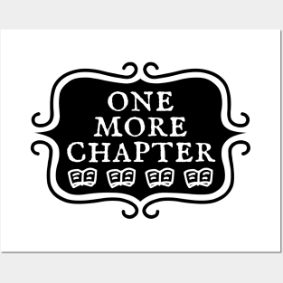 One More Chapter - Bookish Reading Typography Posters and Art